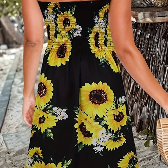 NWT Sunflowers Strapless Sundress XL/XXL - Picture 3 of 5